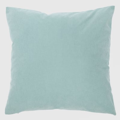 Cojín Chenille turquesa5
