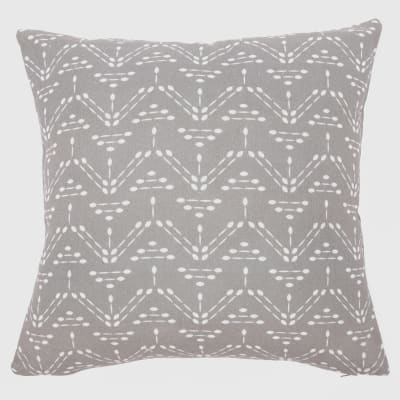 Cojín estampado gris