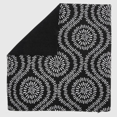 Cojin estampado negro