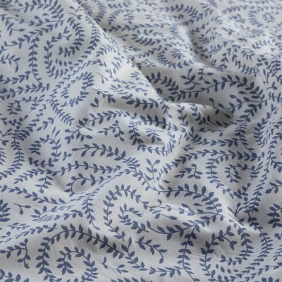 Sábana Zarina estampada 2.5P Scroll azul
