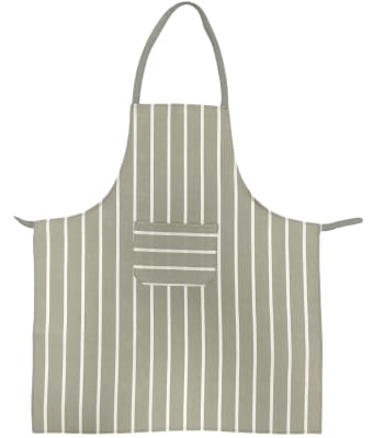 Delantal Estampado Gris Listado