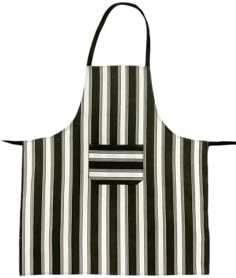Delantal Estampado Líneas Negras