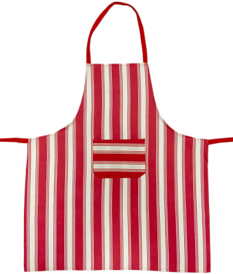 Delantal Estampado Líneas Rojas1