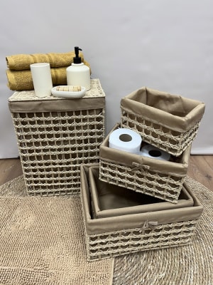 Canasto nudos beige S1