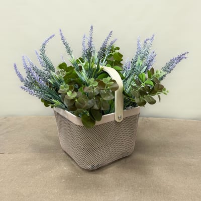 Canasto metálico rosado1