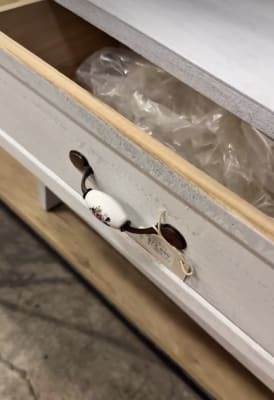 Velador florcita blca