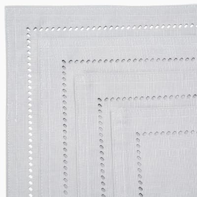 Set 4 Individuales Liso Color Gris1