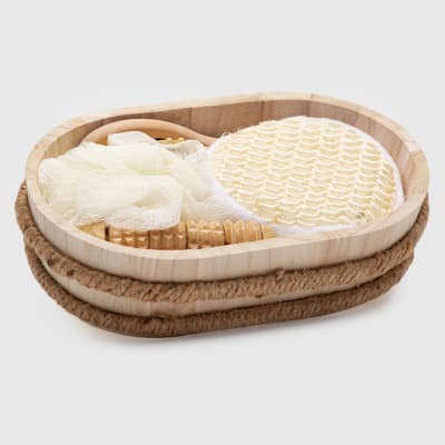 Set SPA caja madera crudo