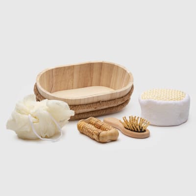 Set SPA caja madera crudo