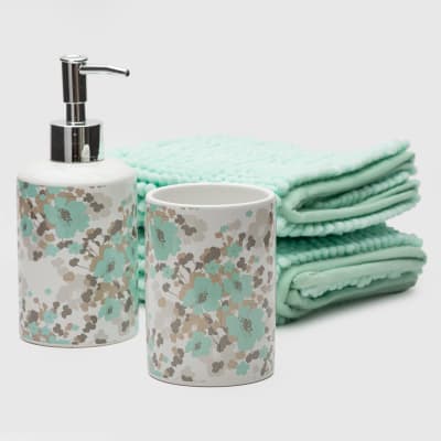 Set de baño de 3 piezas Turquesa