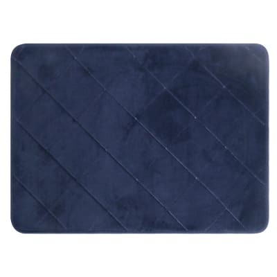 Set Alfombra Baño Azul