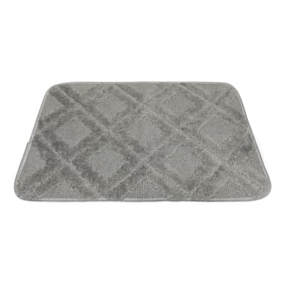 Piso de baño Rombos gris claro
