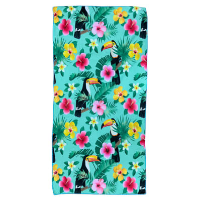 Toalla playa micro rectangular tropical1