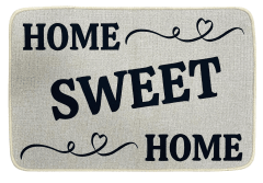 Alfombra Limpiapies tejida Sweet Home