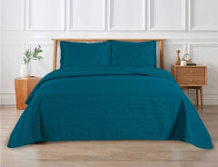 Cubrecama Color Ultra Azul Doble