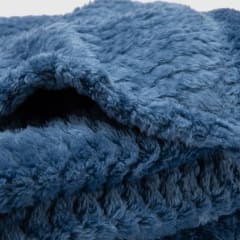 Manta Jacquard boucle azul