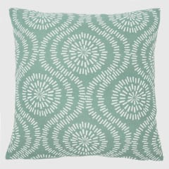 Cojín estampado turquesa