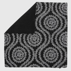 Cojin estampado negro