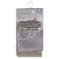 JUEGO DE BAÑO 14 PIEZAS gris