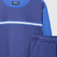 Pijama hombre azul