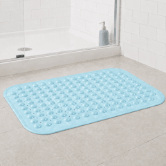 PISO DE BAÑO ANTIDESLIZANTE CELESTE