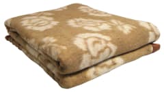 Frazada Jacquard Punto Beige 1 Plaza