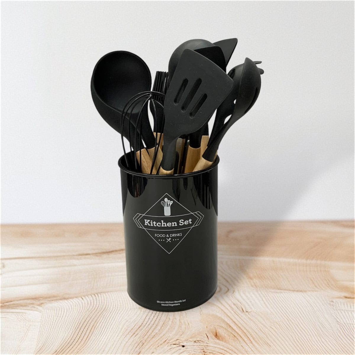 Set de cocina x12 negro1