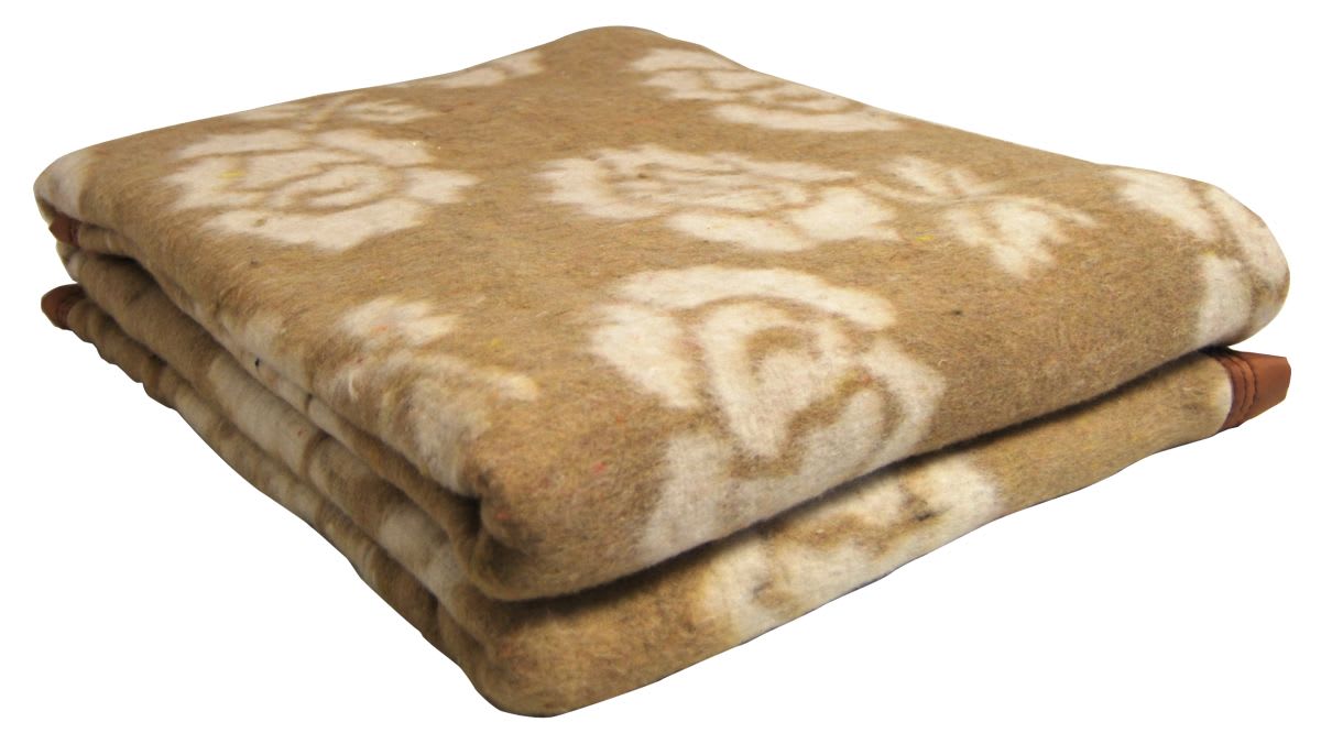 Frazada Jacquard Punto Beige 2 Plazas1