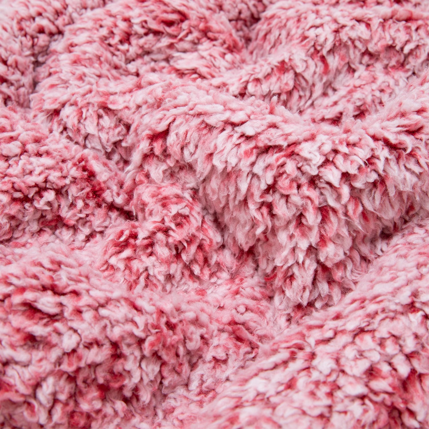 Manta Sherpa estampada roja