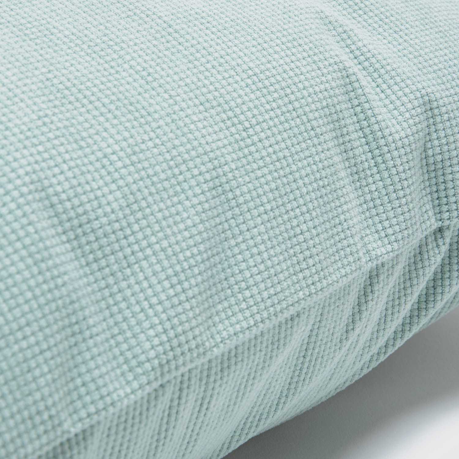 Cojín Chenille turquesa