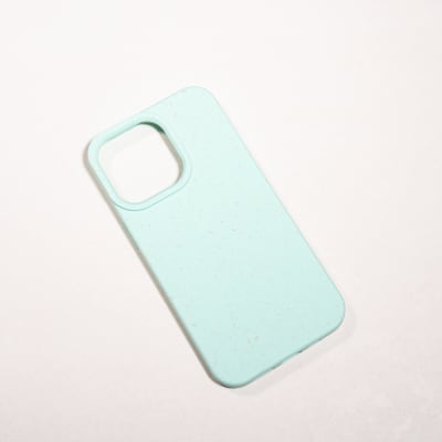 BIODEGRADABLE ANTIGOLPES VERDE AGUA IPHONE 13 PRO