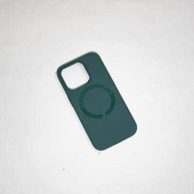 CARCASA SILICONA MAGSAFE - VERDE OSCURO IPHONE 15