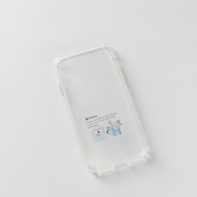 TRANSPARENTE + BORDE TRANSPARENTE IPHONE X/XS
