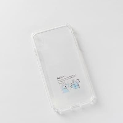 TRANSPARENTE + BORDE TRANSPARENTE IPHONE XS MAX