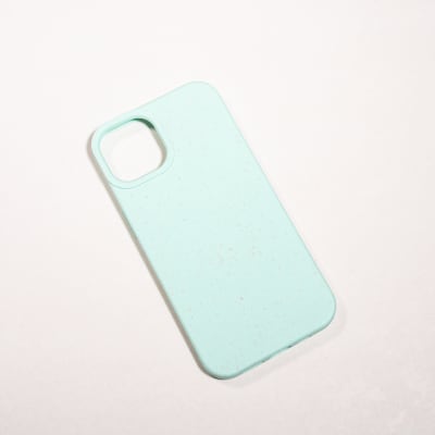 BIODEGRADABLE ANTIGOLPES VERDE AGUA IPHONE 13