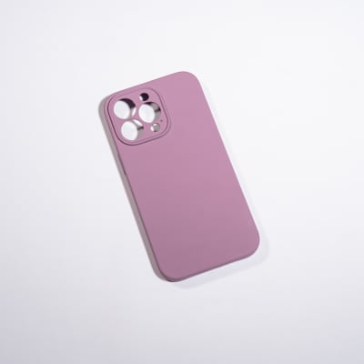SILICONA C/TERCIOPELO LILA IPHONE 13 PRO