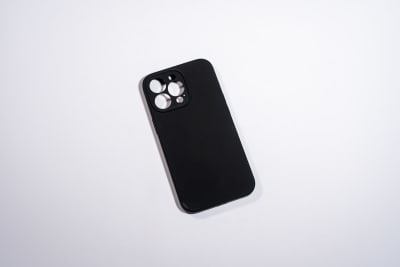 SILICONA C/TERCIOPELO NEGRA IPHONE 13 PRO MAX