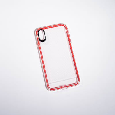 ANIGMA ANTIGOLPE BORDE INTERCAMBIABLE ROJO Y NEGRO IPHONE XS MAX