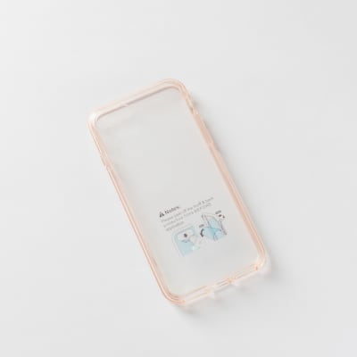 TRANSPARENTE + BORDE ROSADO IPHONE 7/8/SE2