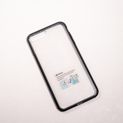 TRANSPARENTE + BORDE NEGRO IPHONE 7P/8P