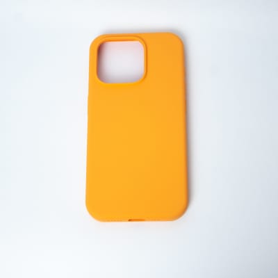 CARCASA DE SILICONA CON MAGSAFE IPHONE 15 PRO MAX NARANJO