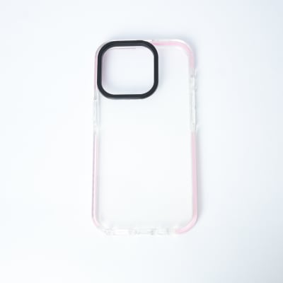 TIPO TECH 21 TRANSPARENTE BORDE ROSADO IPHONE 15 PRO MAX