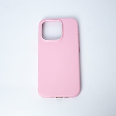 CARCASA CUERO MAGSAFE IPHONE 15 PRO MAX ROSADO