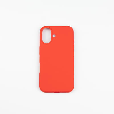 CARCASA DE SILICONA CON MAGSAFE IPHONE 16 ROJO