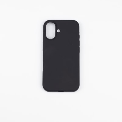 CARCASA DE SILICONA CON MAGSAFE IPHONE 16 NEGRO