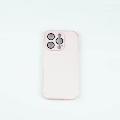 CARCASA AG VIDRIO METALIZADO MATE CON MAGSAFE IPHONE 15 PRO ROSADO