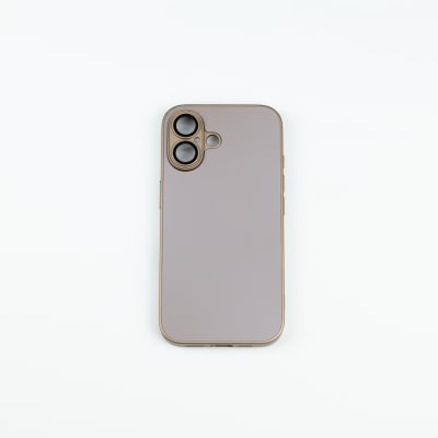 CARCASA AG VIDRIO METALIZADO MATE CON MAGSAFE IPHONE 16 GRIS
