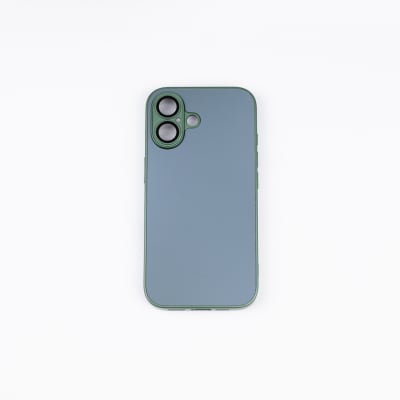 CARCASA AG VIDRIO METALIZADO MATE CON MAGSAFE IPHONE 16 VERDE