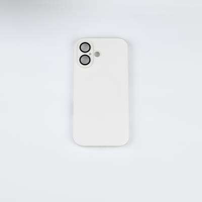 CARCASA AG VIDRIO METALIZADO MATE CON MAGSAFE IPHONE 16 BLANCO