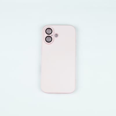 CARCASA AG VIDRIO METALIZADO MATE CON MAGSAFE IPHONE 16 ROSADO